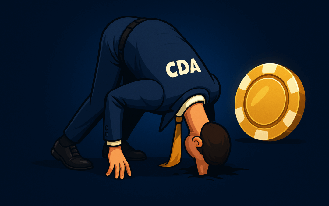 CDA steekt kop in het zand